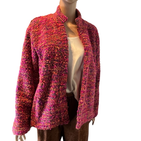 Chico’s Design Knobby-Knit Open-Front Jacket | M/8 - Picture 11 of 16